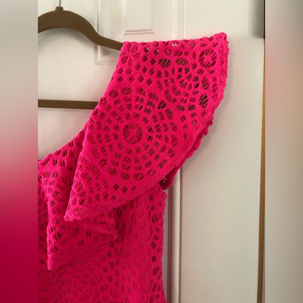 Lilly Pulitzer Callisto Lace Pink Dress - Size 0 - Picture 4 of 8